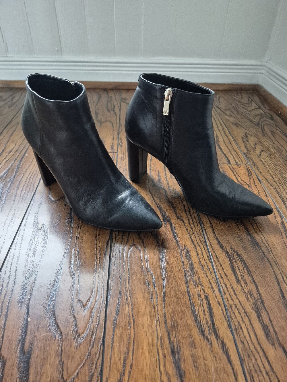 Leather Heels Boots Black / Heeled Boots Ivanka - Free with Purchase